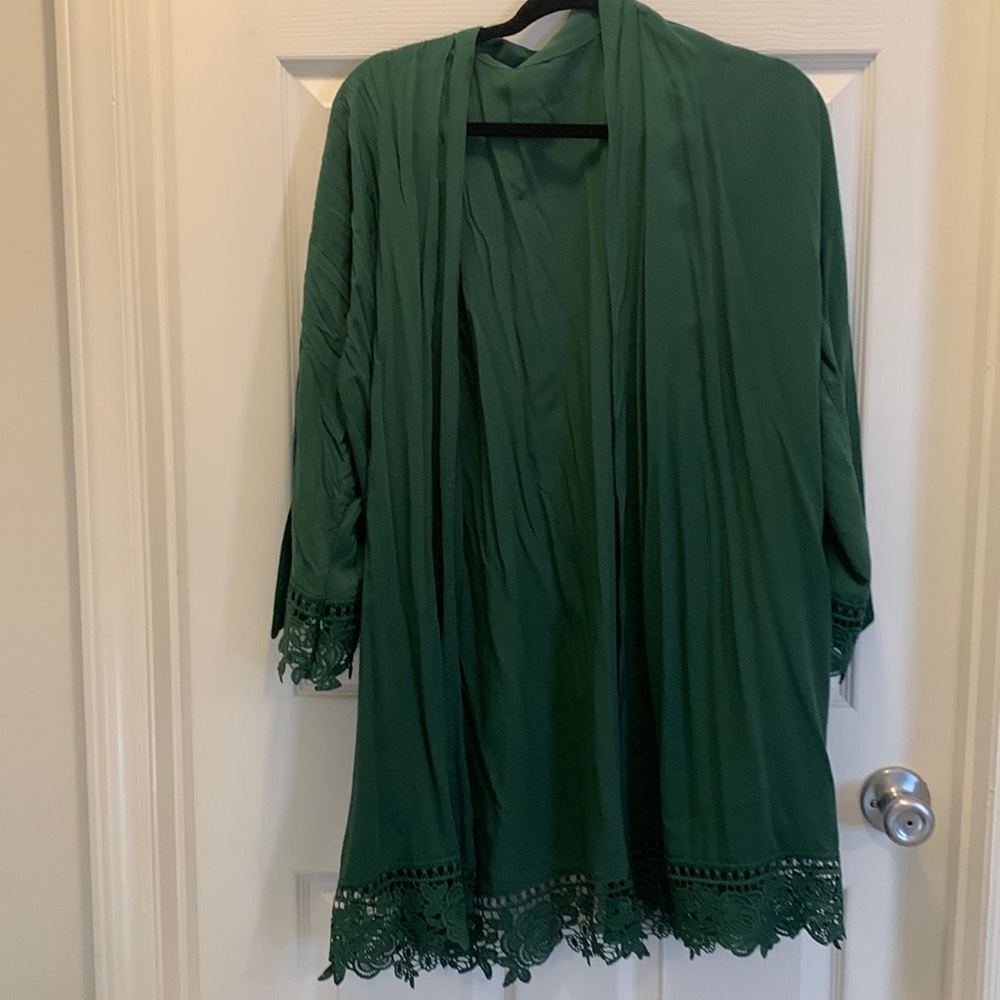Dark Green, Lightweight, robe XS